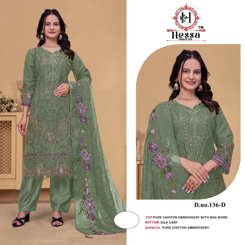 Hessa 136 catalog pakistani wholesale replica suits in delhi