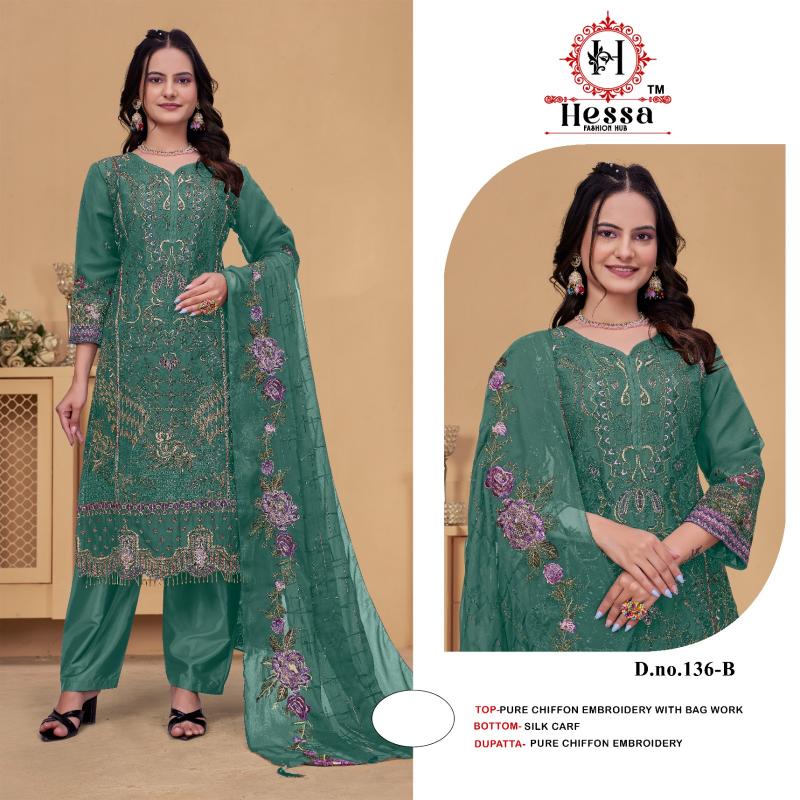 Hessa 136 catalog pakistani wholesale replica suits in delhi