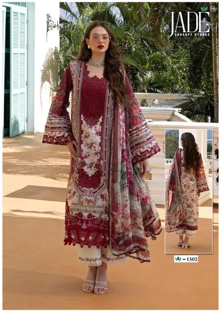 Jade Crimson Vol-15 – Karachi Readymade Kurti Pant With Dupatta - Wholesale Catalog