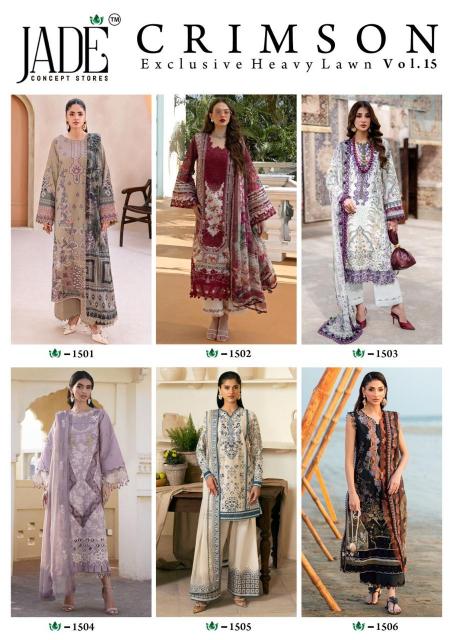 Jade Crimson Vol-15 – Karachi Readymade Kurti Pant With Dupatta - Wholesale Catalog
