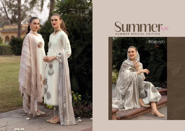 Kaavish Summer Luxe catalog salwar kameez wholesale market in ahmedabad