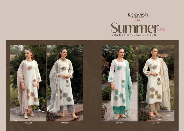 Kaavish Summer Luxe catalog salwar kameez wholesale market in ahmedabad