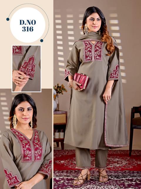Kadlee 315 & 316 catalog silk kurtis wholesale