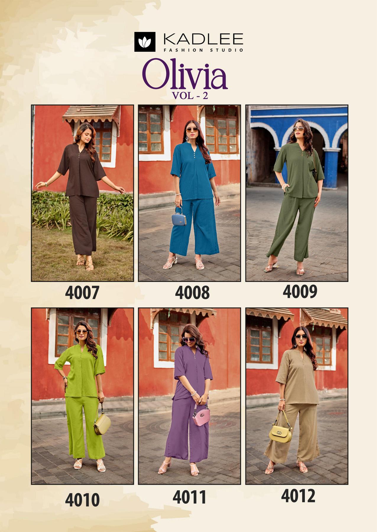 Kadlee Olivia vol 2 Catalog modest co ord sets wholesale