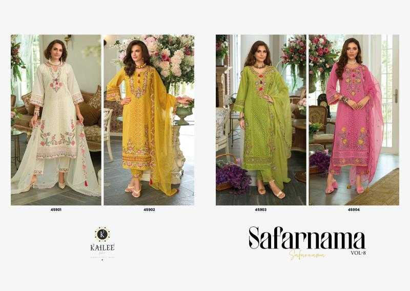 Kailee Fashion Safarnama vol 8 catalog synthetic kurtis wholesale
