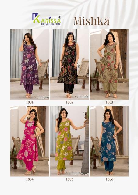 Karissa Mishka catalog co ord sets manufacturers in india