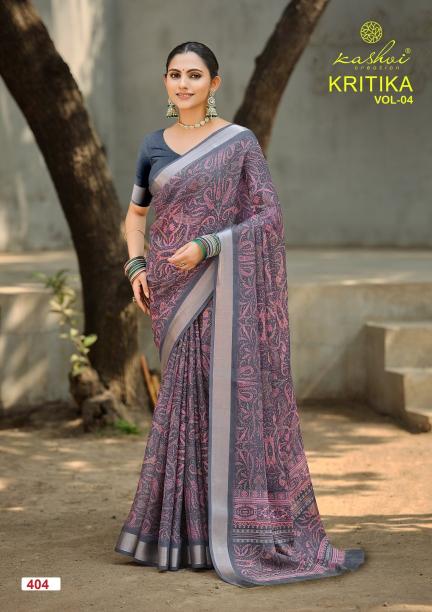 Kashvi Kritika Vol 4 catalog sarees wholesaler