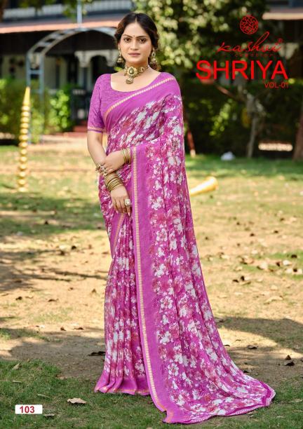 Kashvi Shriya vol 1 catalog wholesale sarees bangalore