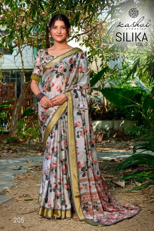 Kashvi Silika Vol 2 catalog surat sarees wholesale price