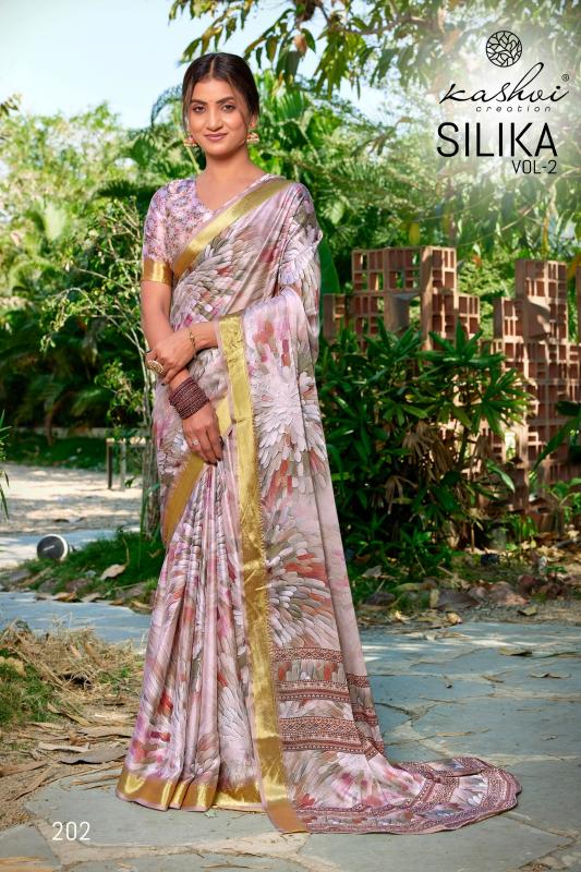 Kashvi Silika Vol 2 catalog surat sarees wholesale price