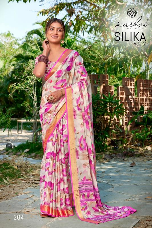 Kashvi Silika Vol 2 catalog surat sarees wholesale price