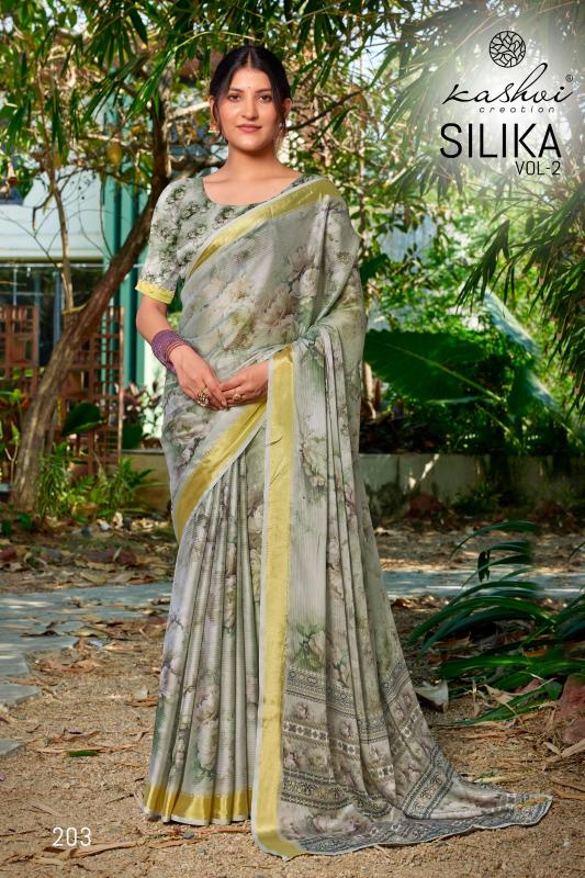 Kashvi Silika Vol 2 catalog surat sarees wholesale price