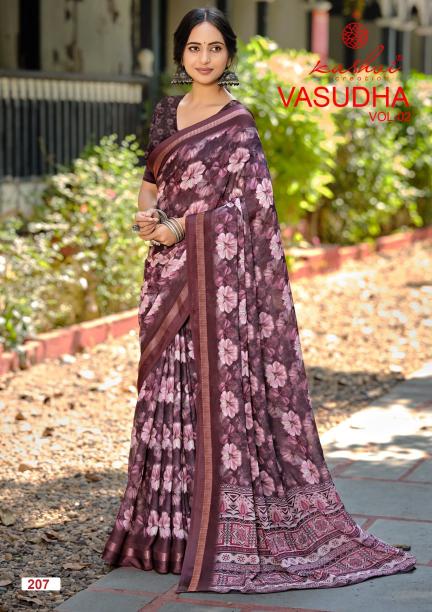 Kashvi Vasudha Vol 2 catalog online shopping digital print sarees wholesale