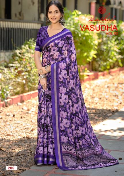 Kashvi Vasudha Vol 2 catalog online shopping digital print sarees wholesale