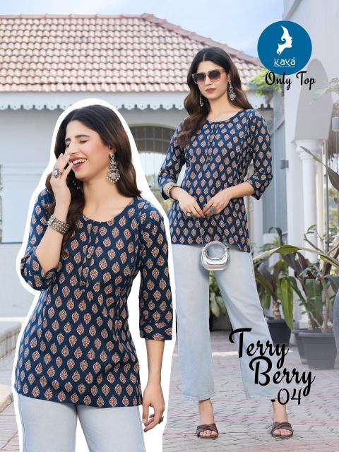Kaya Terry Berry catalog fusion kurtis wholesale
