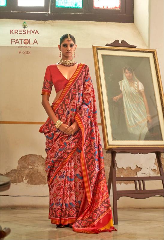 Kreshva Patola Upanyas catalog sarees wholesale surat gujarat