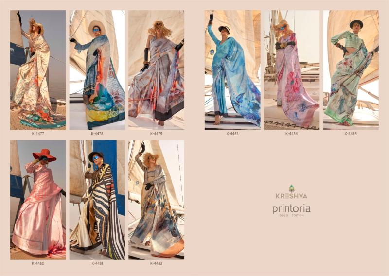 Kreshva Printoria catalog wholesale market for sarees