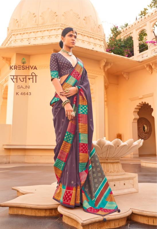 Kreshva Sajni catalog saree wholesale market in hyderabad