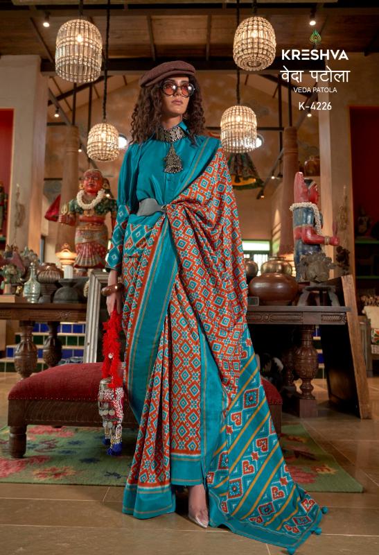 Kreshva Veda Patola catalog silk saree wholesale online
