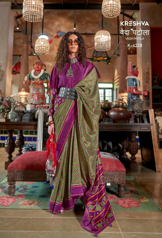 Kreshva Veda Patola catalog silk saree wholesale online