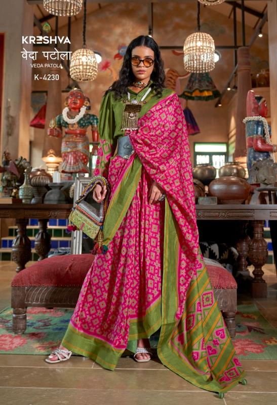 Kreshva Veda Patola catalog silk saree wholesale online