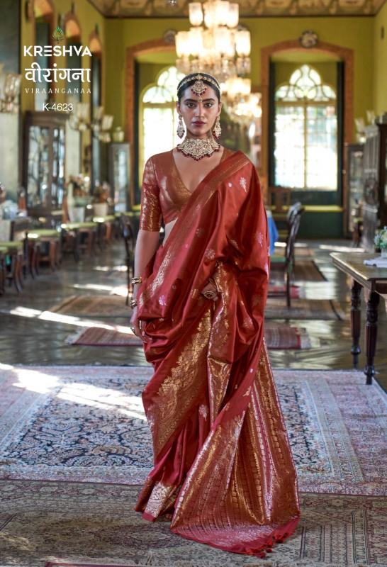 Kreshva Viraangana catalog wholesale silk saree market in bangalore