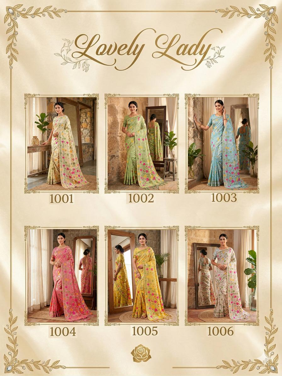 LOVELY LADY by Shree shyam Fashion fancy designer Soft LINEN COTTON fabric saree wholesale with Fancy latkan