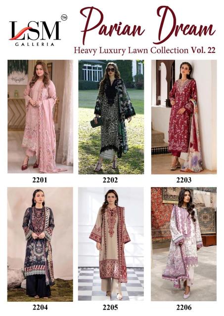 Lsm Parian Drean Vol-22 – Karachi Dress Material -Wholesale Catalog