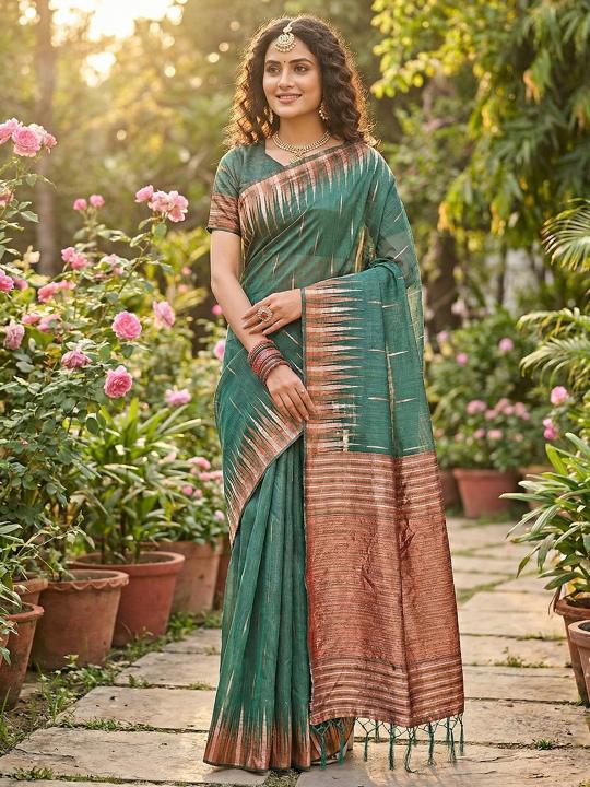 MADHUBAN by SHREE SHYAM FASHION fancy designer Soft LINEN COTTON fabric saree wholesale with Fancy latkan