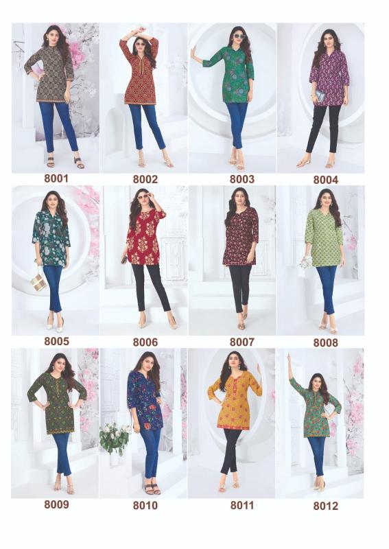 Mayur Crystal Vol-8 – Short Tops - Wholesale Catalog