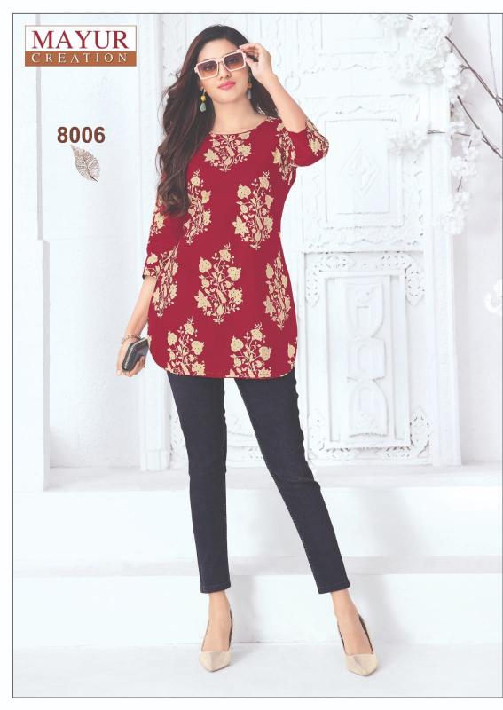 Mayur Crystal Vol-8 – Short Tops - Wholesale Catalog