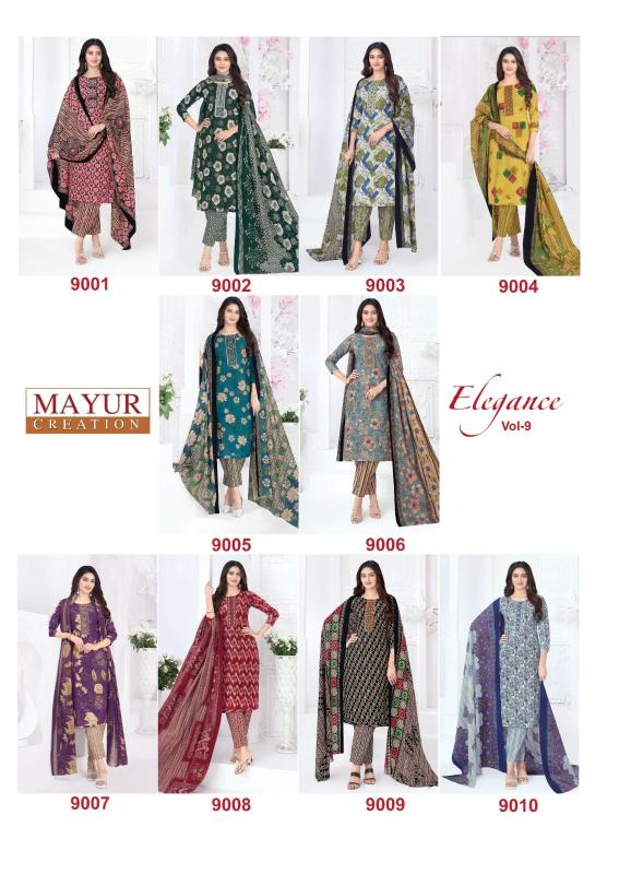 Mayur Eligance Vol-9 – Dress Material - Wholesale Catalog