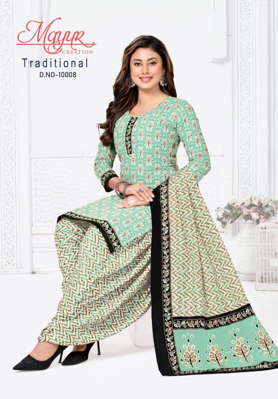 Mayur Tarditional Vol-10 – Dress Material - Wholesale Catalog
