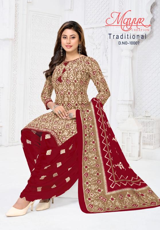 Mayur Tarditional Vol-10 – Dress Material - Wholesale Catalog