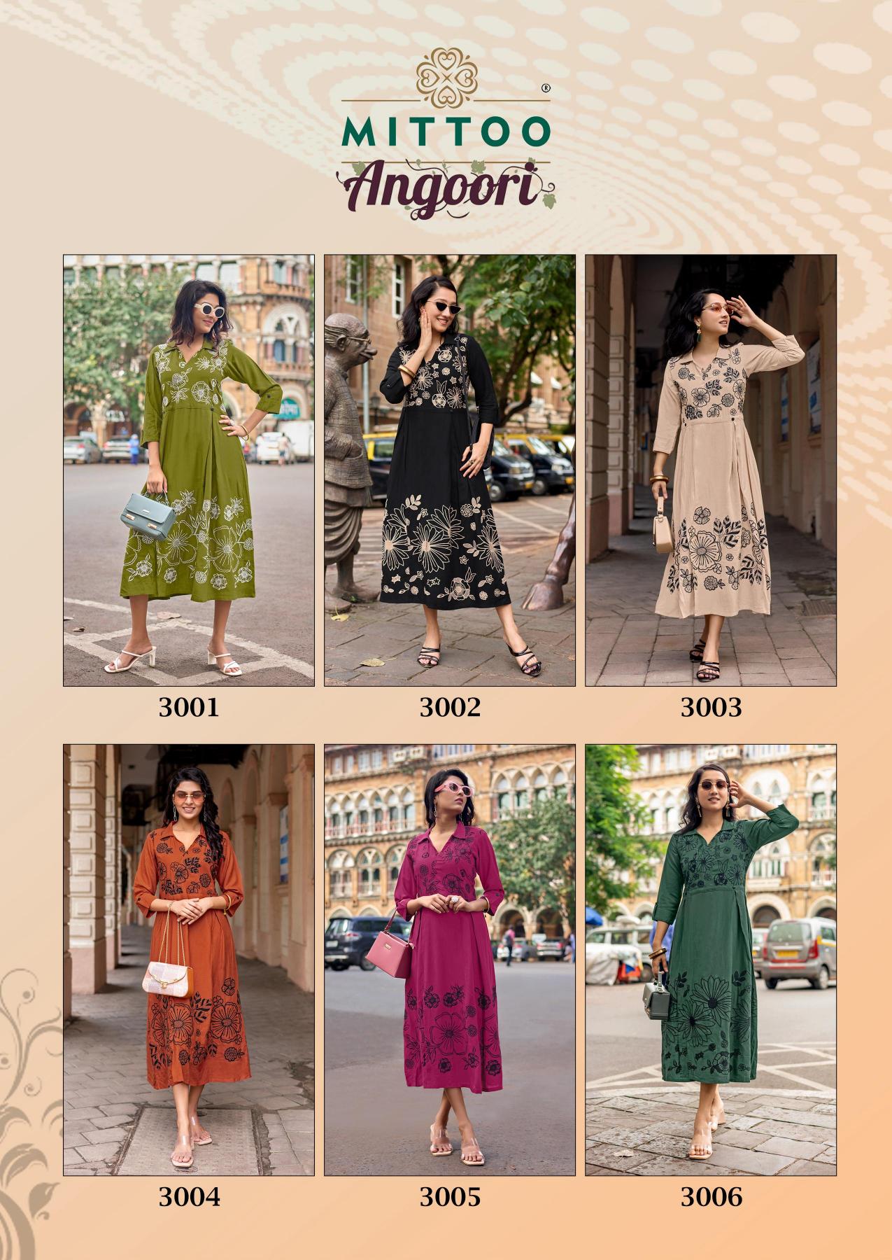 Mittoo Angoori catalog western dress in delhi