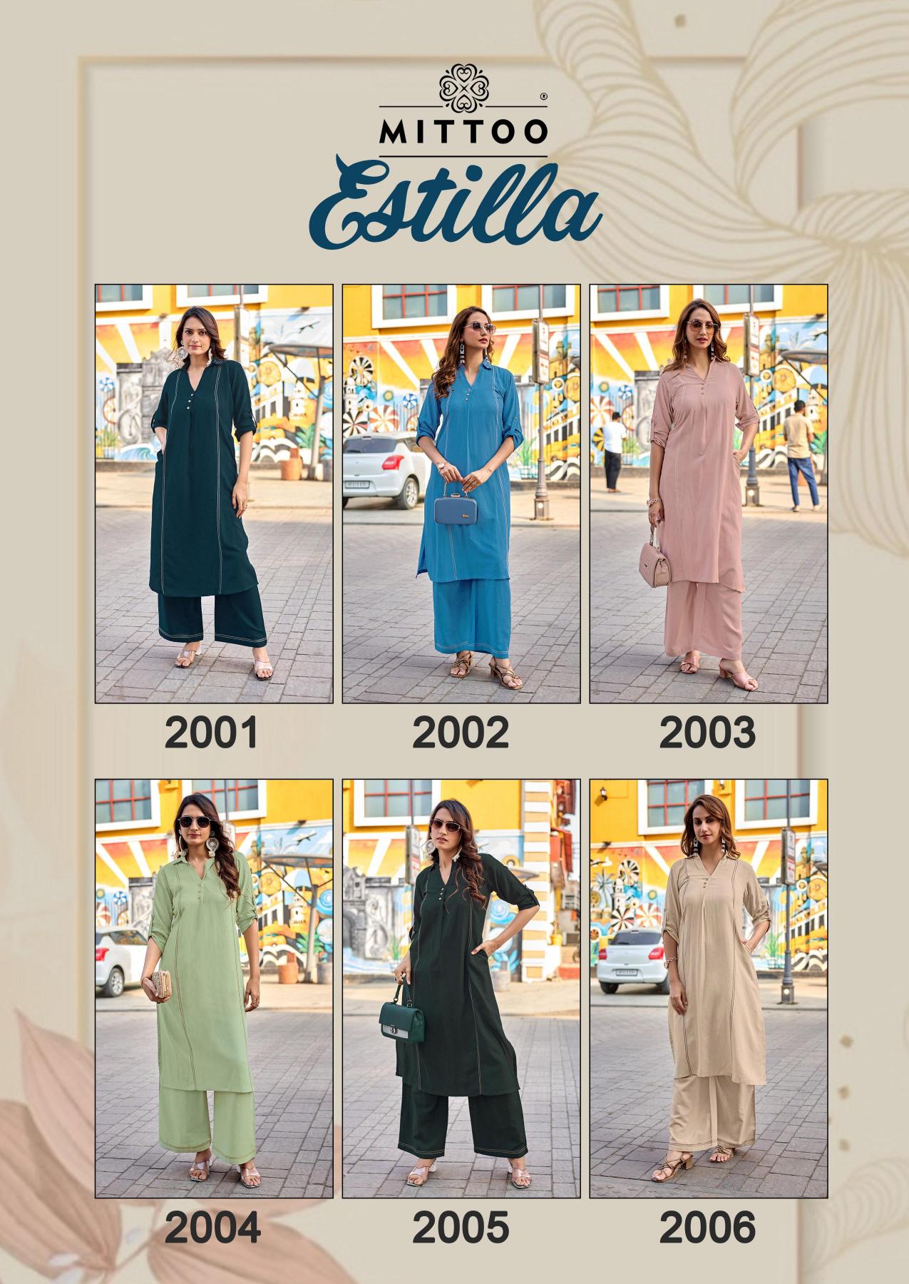 Mittoo Estilla catalog coord set wholesaler