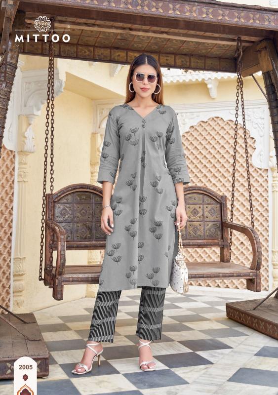 Mittoo Floral Style catalog co ord set wholesaler
