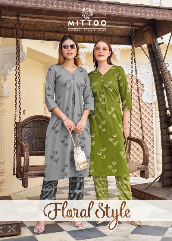 Mittoo Floral Style catalog co ord set wholesaler