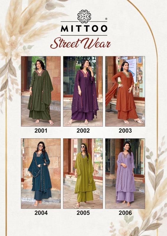 Mittoo Street Wear catalog kurtis with plazzo wholesale online