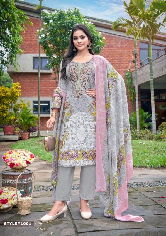 mizaj M Print Vol-1 – Pakistani Kurti Pant With Dupatta - Wholesale Catalog