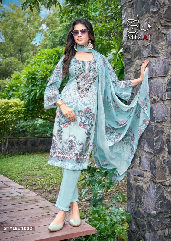 mizaj M Print Vol-1 – Pakistani Kurti Pant With Dupatta - Wholesale Catalog