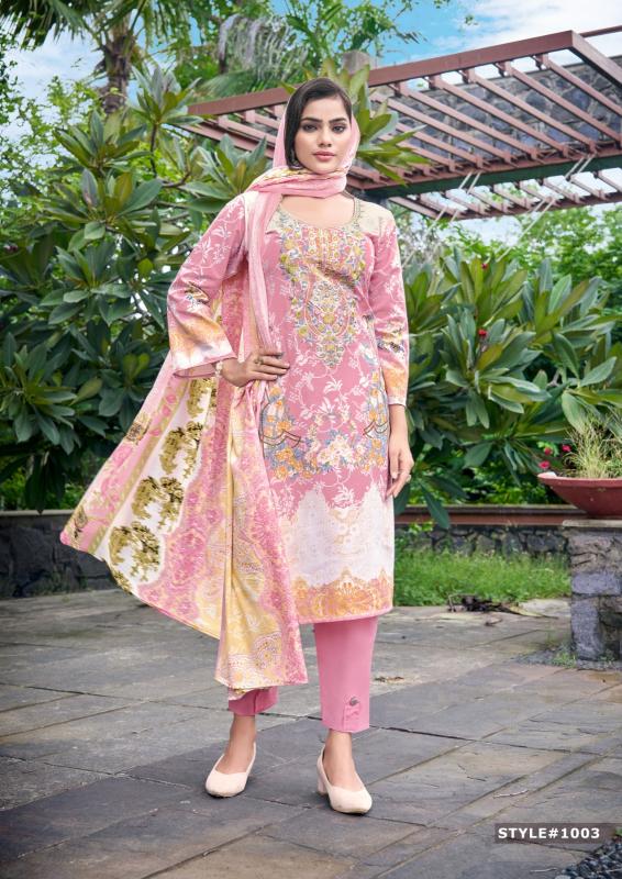 mizaj M Print Vol-1 – Pakistani Kurti Pant With Dupatta - Wholesale Catalog