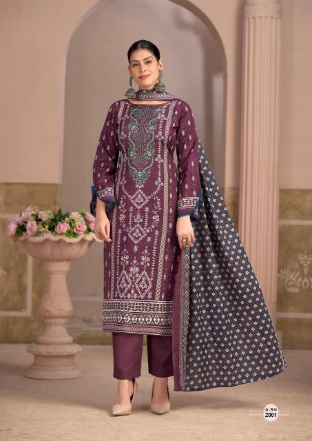 Mizaj Muzlin Vol-2 – Pakistani Readymade Kurti Pant With Dupatta - Wholesale Catalog