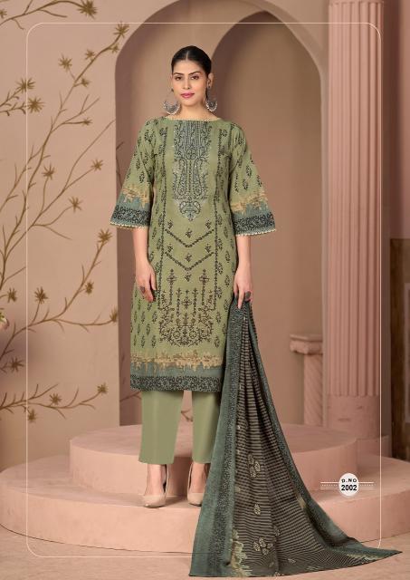Mizaj Muzlin Vol-2 – Pakistani Readymade Kurti Pant With Dupatta - Wholesale Catalog