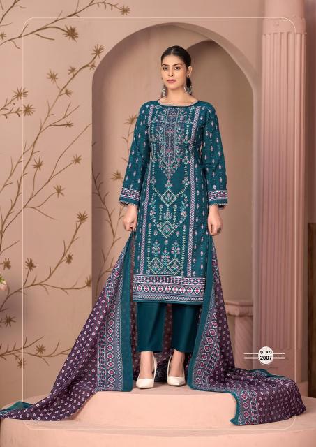 Mizaj Muzlin Vol-2 – Pakistani Readymade Kurti Pant With Dupatta - Wholesale Catalog
