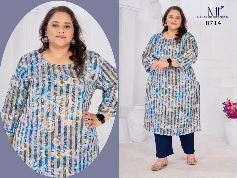 Moksh International Big Size Nitya vol 1 catalog wholesaler of kurti in varanasi