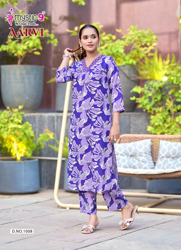 Mystic 9 Aarvi vol 1 catalog co ord set wholesaler in mumbai
