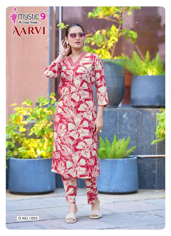 Mystic 9 Aarvi vol 1 catalog co ord set wholesaler in mumbai