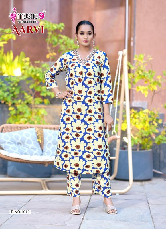 Mystic 9 Aarvi vol 1 catalog co ord set wholesaler in mumbai