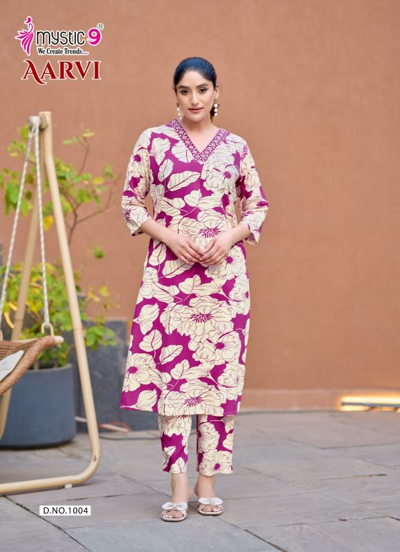 Mystic 9 Aarvi vol 1 catalog co ord set wholesaler in mumbai